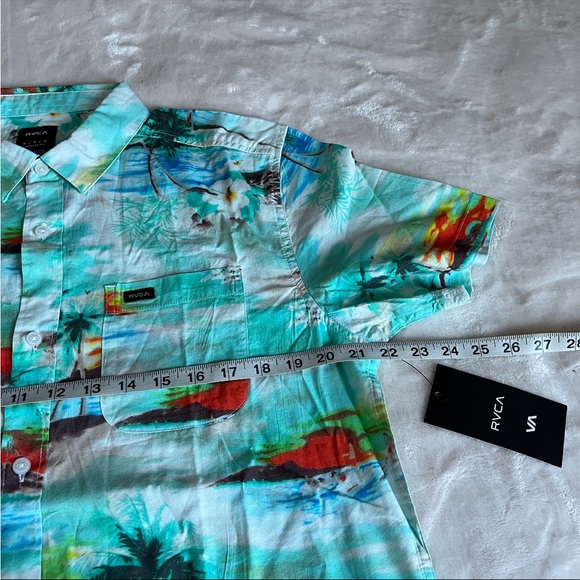 RVCA paradiso tropical print button down - Picture 7 of 10